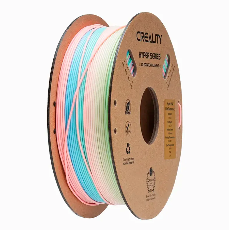 Катушка Hyper PLA-пластика Creality Rainbow Wild Blossom-Long 1.75 мм 1кг., радужная (3301010426)