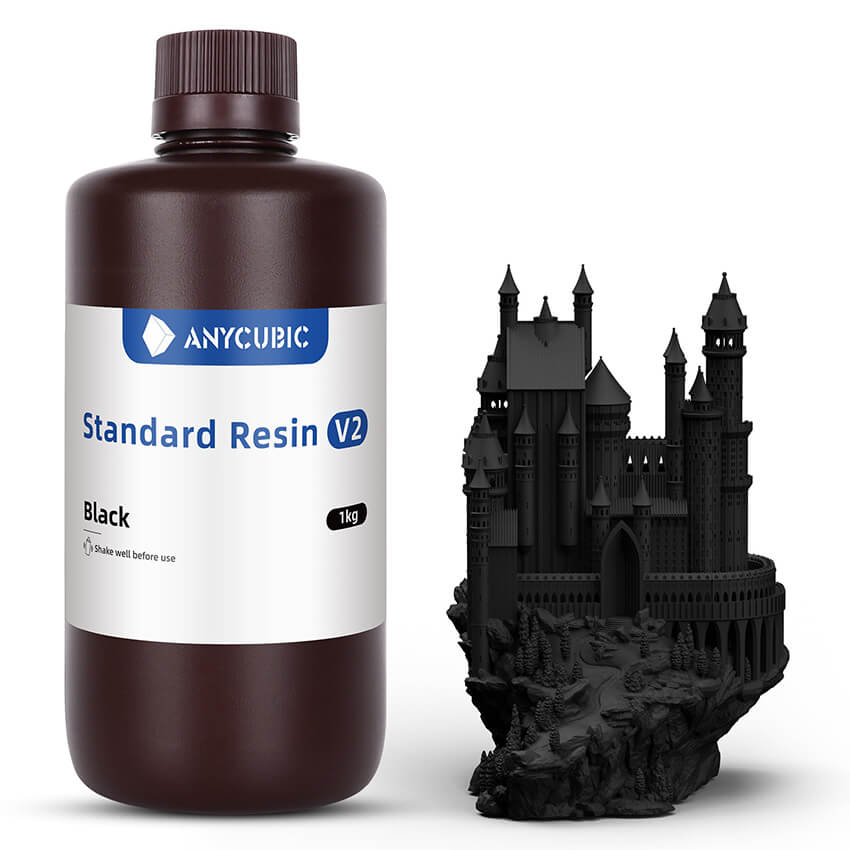 Фотополимерная смола Anycubic Standard V2, черная (1 кг)