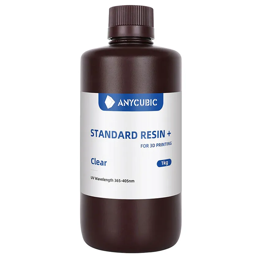 Фотополимерная смола Anycubic Standard Resin+, прозрачная (1 кг)