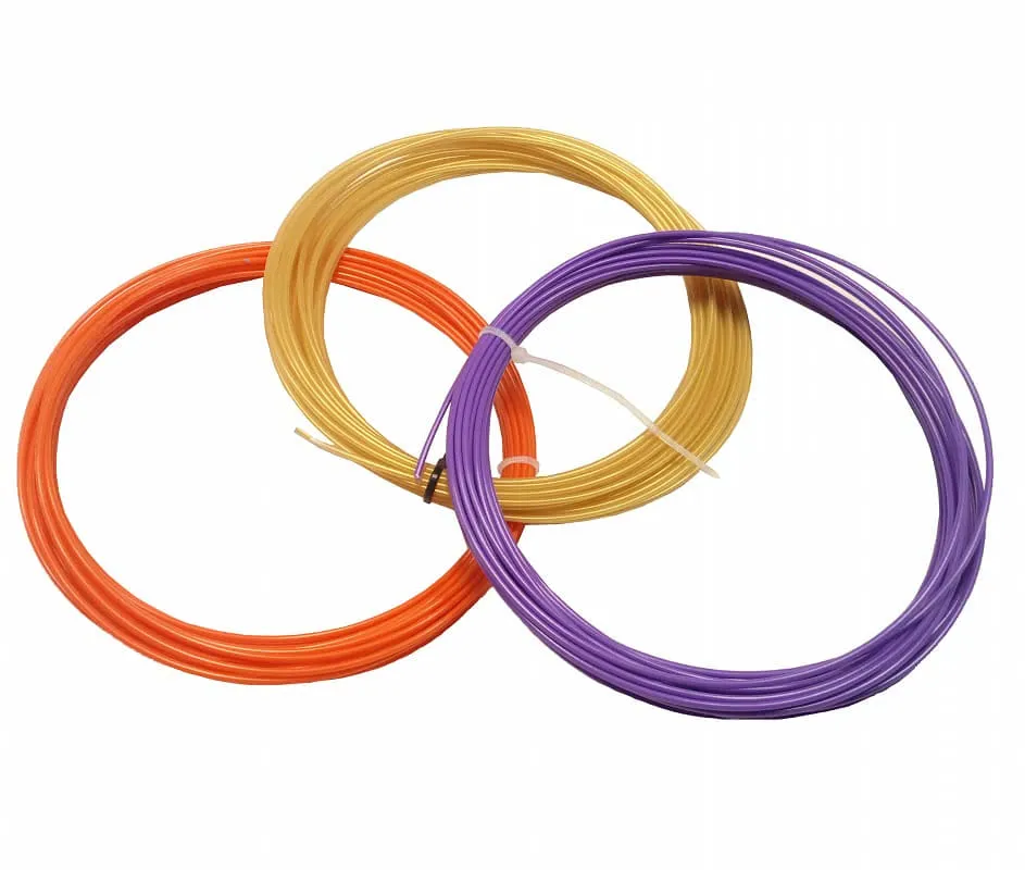 Комплект ABS-пластика Tiger3D 1.75 мм, 3 цвета (оранжевый, золотой, пурпурный)