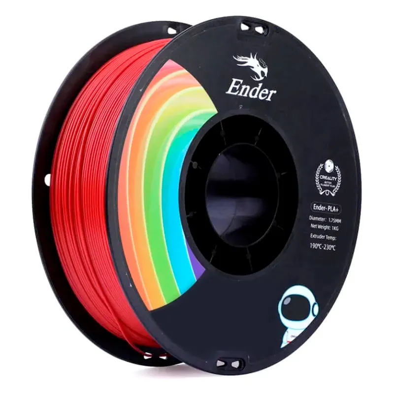 Катушка EN-PLA+ пластика Creality 1.75 мм 1кг, красная