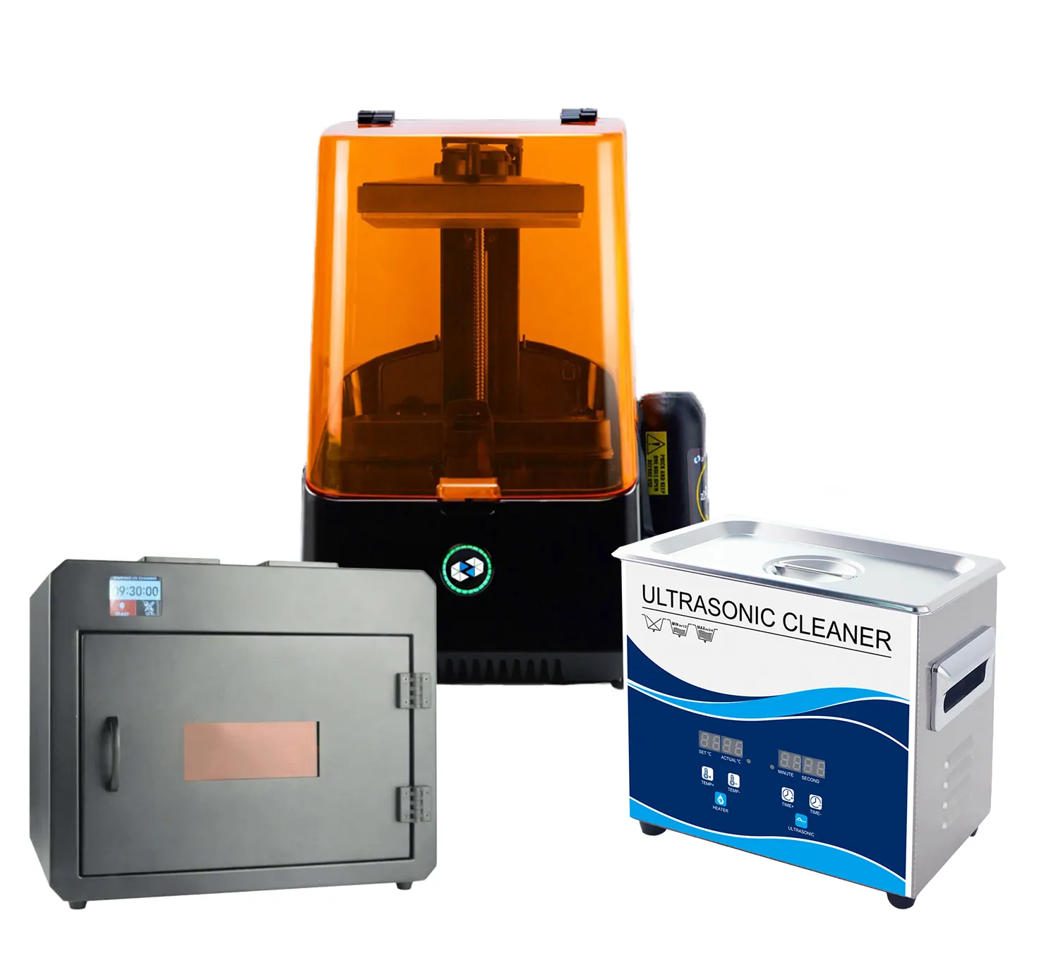 Комплект 3D принтер Uniz Slash 2 + УЗ-ванна Granbo GS0203, 3.2 л + УФ-камера Wanhao Boxman-1