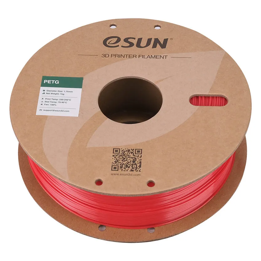 Катушка PETG-пластика ESUN 1.75 мм 1кг., алая (PETG175SR1/PETG175R1P1)