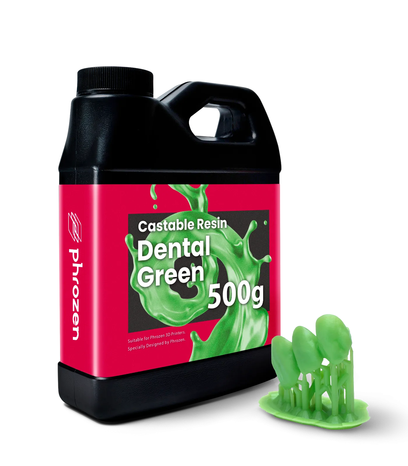 Фотополимер Phrozen Wax-like Dental Green, зеленый (0,5 кг)
