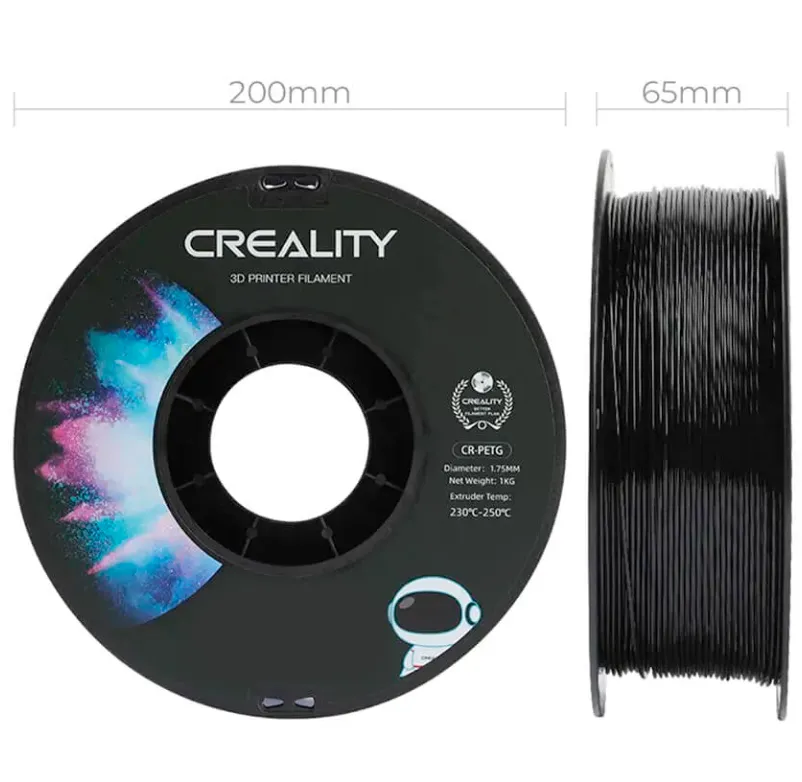 Катушка CR-PETG-пластика Creality 1.75 мм 1кг, черная