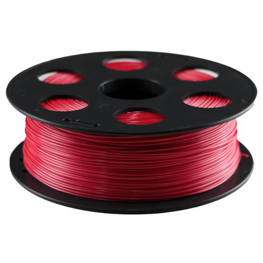 Катушка PLA-шелк  пластика Bestfilament 1.75 мм 1кг, красная (silk_1kg_1.75_red)