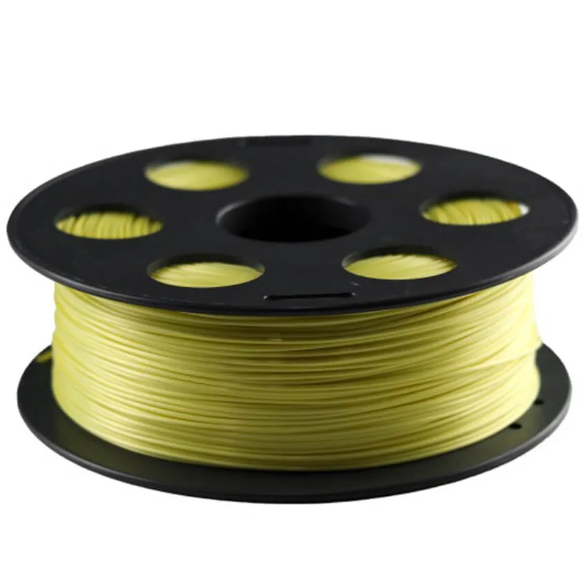 Катушка PLA-шелк пластика Bestfilament 1.75 мм 1кг., желтая (silk_1kg_1.75_yellow)