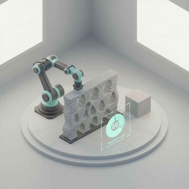 3D-печать бетона: экономия до 66% материала без потери прочности | Исследование FH Campus Wien