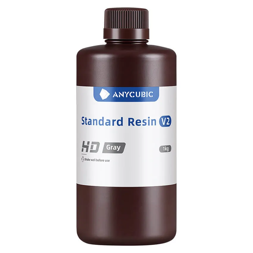 Фотополимерная смола Anycubic Standard V2 HD, серая (1 кг)
