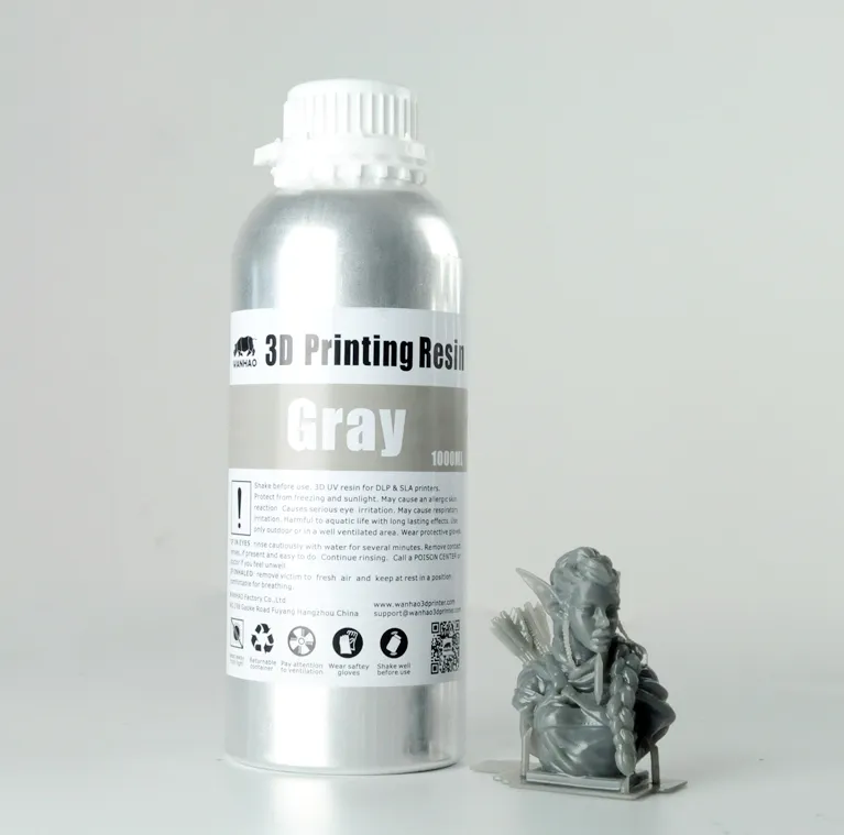 Фотополимер Wanhao Standard Resin, серый (1 л)