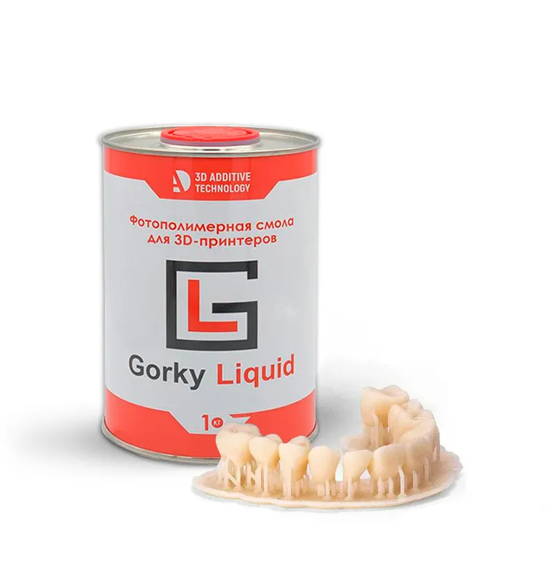 Фотополимерная смола Gorky Liquid Dental Crown, бежевая А2 (1 кг)