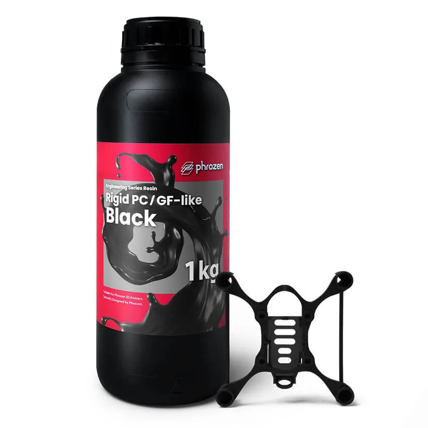 Фотополимерная смола Phrozen Rigid PC/GF-like, черная (1 кг)