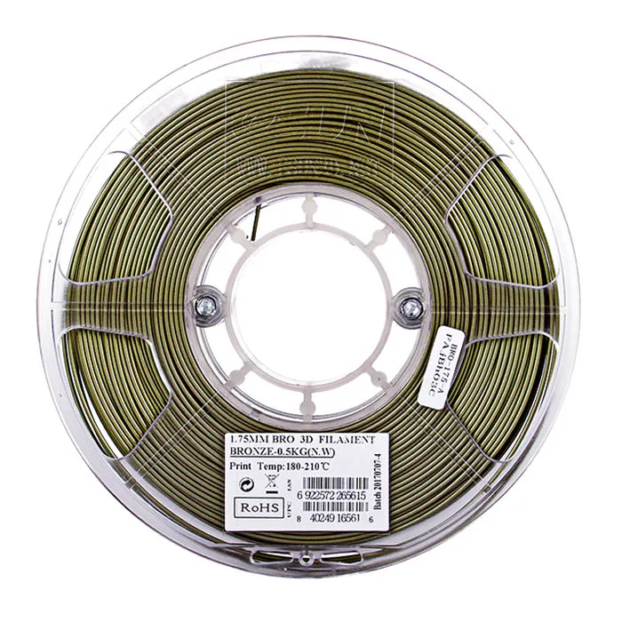 Катушка пластика Bronze ESUN 1.75 мм 0,5кг. (BRO175A05)