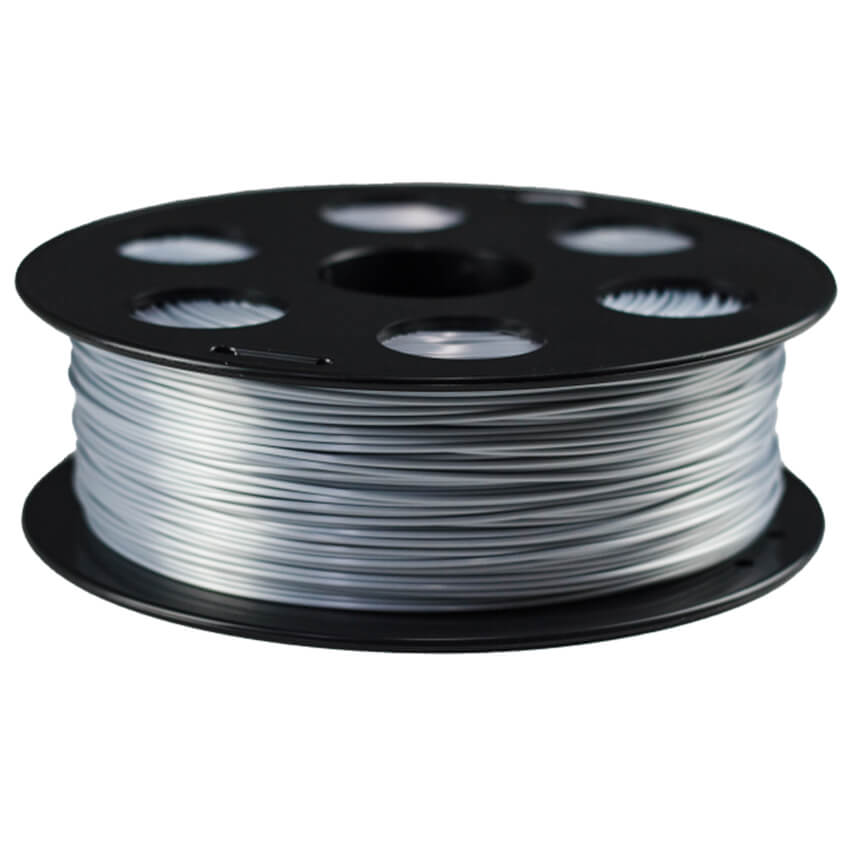 Катушка PLA-шелк  пластика Bestfilament 1.75 мм 1кг., серебристый (silk_1kg_1.75_silver)