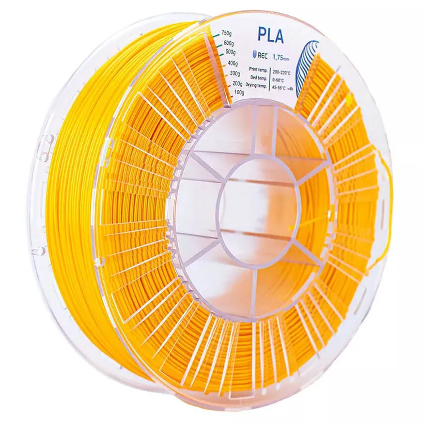 Катушка пластика REC PLA 1.75мм 0,75 кг, золотистая