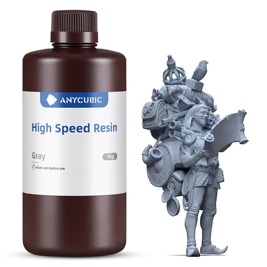 Фотополимерная смола Anycubic High Speed, серая (1 кг)