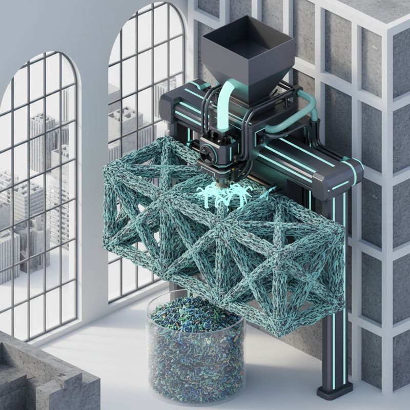Atlas Building Composites: 3D-печать строительных ферм из переработанного пластика