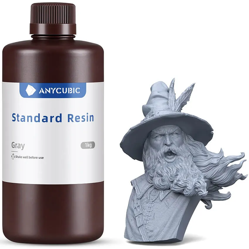 Фотополимерная смола Anycubic Standard, серая (1 кг)