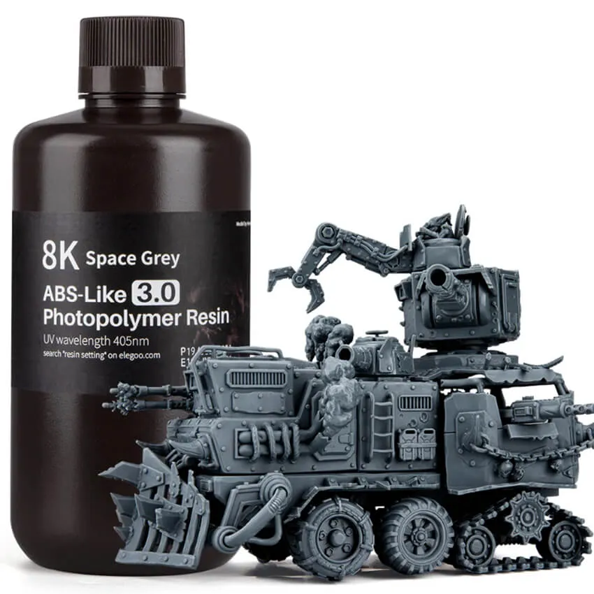 Фотополимерная смола Elegoo ABS-Like Resin V3.0 8K, серая (1 кг)