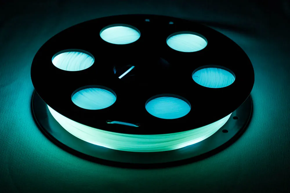 Катушка PLA-пластика Bestfilament, 1,75 мм, 0,5 кг, светящаяся в темноте, бирюзовая (st_pla_0.5kg_1.75_lumi)