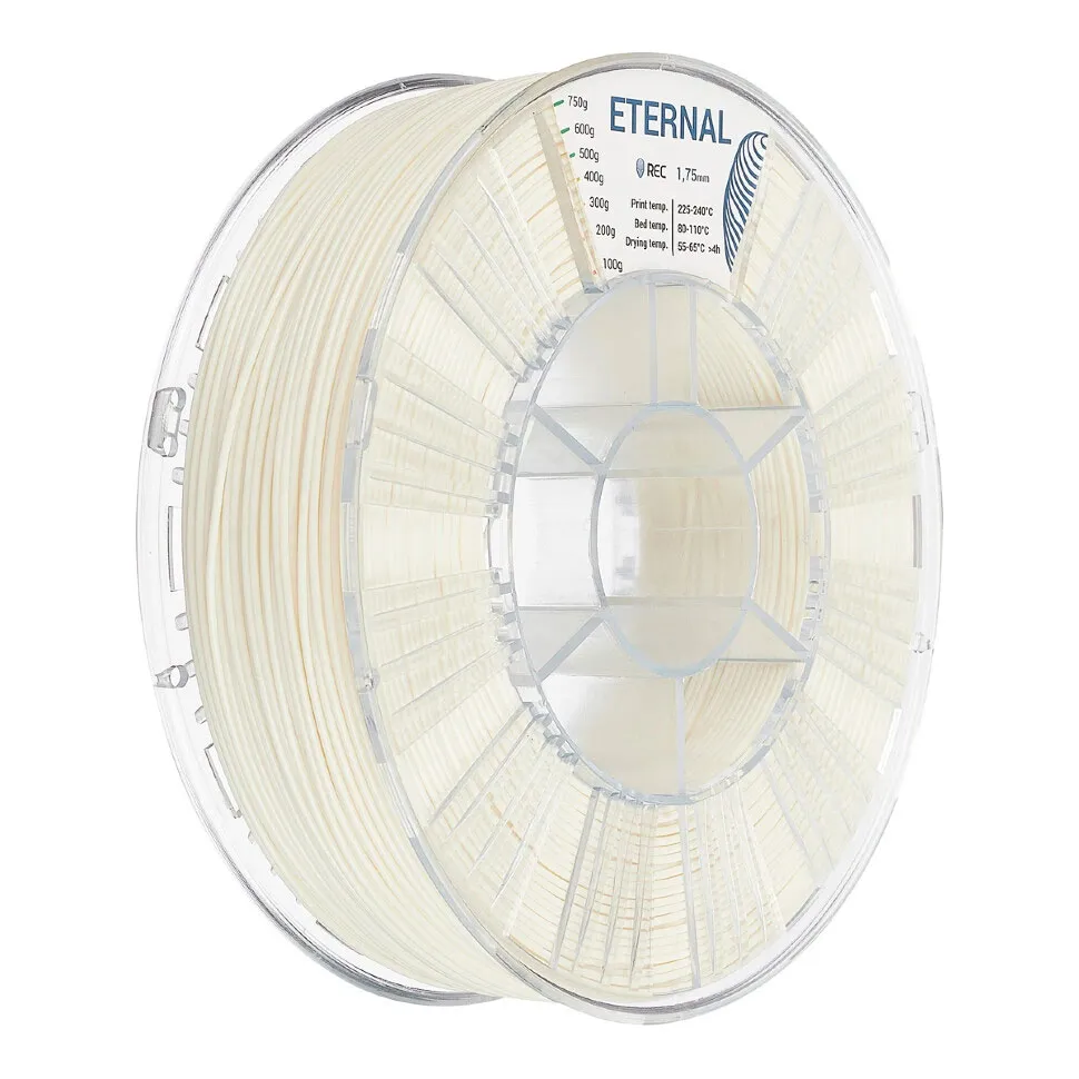 Катушка пластика REC ETERNAL 1.75 мм, 750 грамм, натуральный