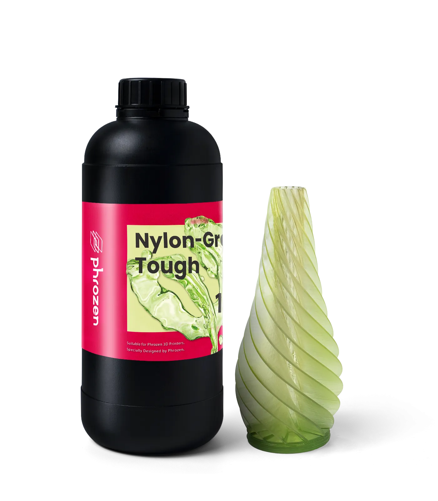 Фотополимер Phrozen Nylon Green Tough, зеленый (0,5 кг)