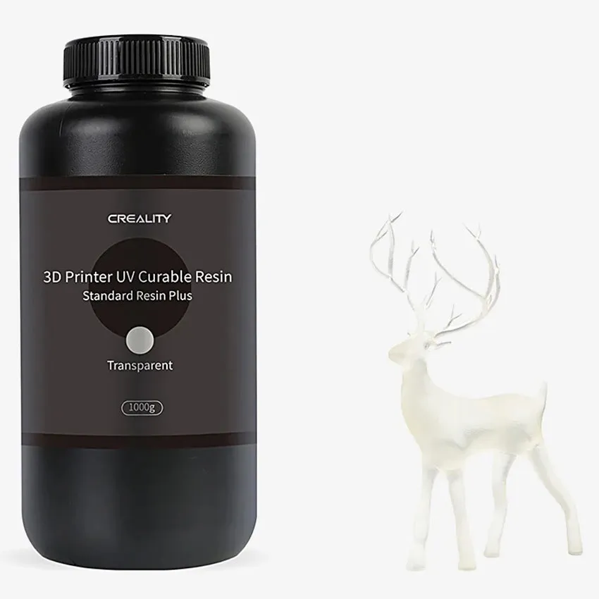 Фотополимерная смола Creality Standard Rigid LCD UV, прозрачная (1 кг)