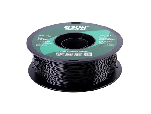 Катушка TPU-95A пластика ESUN 1.75 мм 1кг., черная (eTPU-95A175B1/TPU-95A175B1P1)