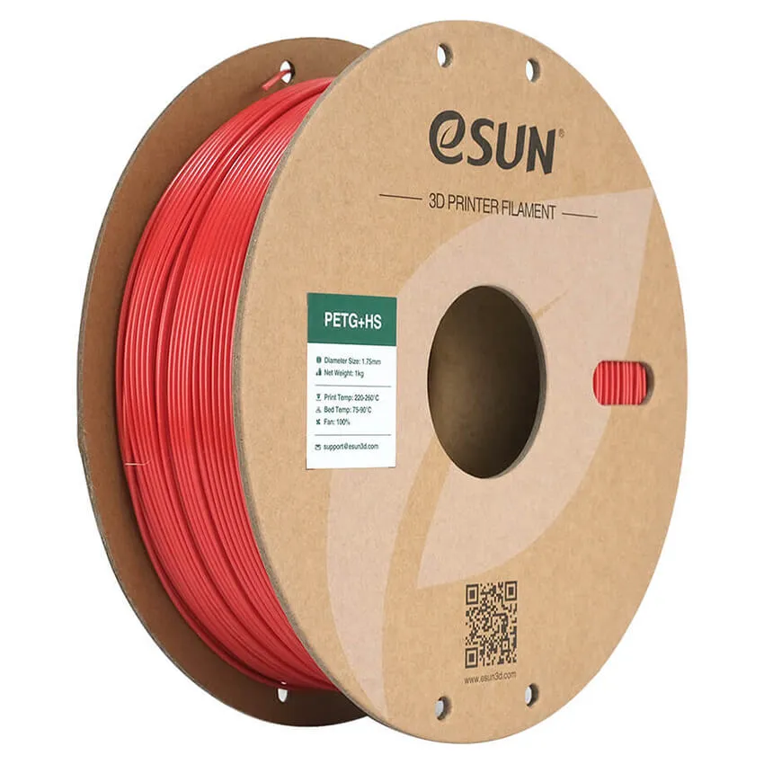 Катушка PETG+HS пластика ESUN 1.75 мм 1кг, ярко-красная