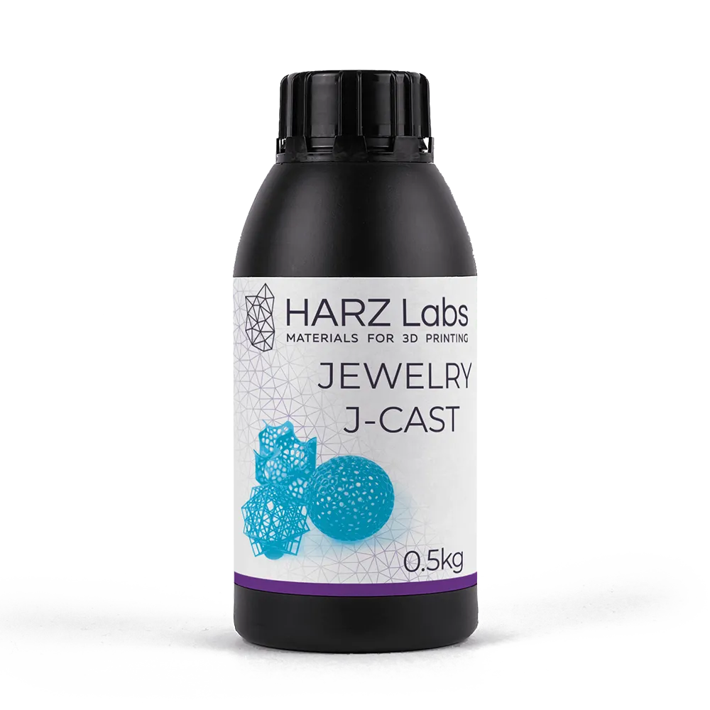 Фотополимер HARZ Labs Jewelry J-Cast, голубой (0,5 кг)
