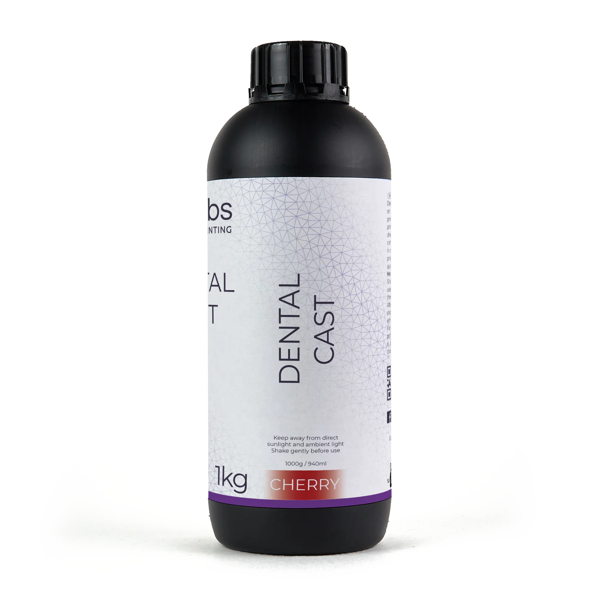 Фотополимер HARZ Labs Dental Cast Cherry, вишневый (1 кг)