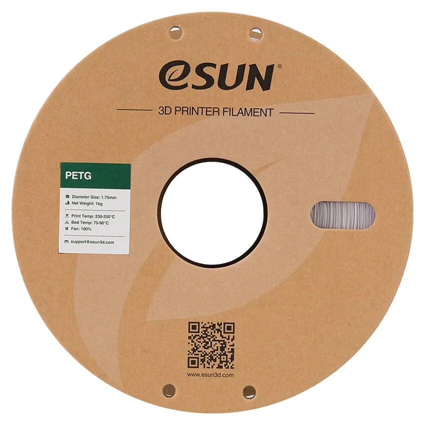 Катушка PETG-пластика ESUN 1.75 мм 1кг., прозрачная (PETG175N1/PETG175T1P1)